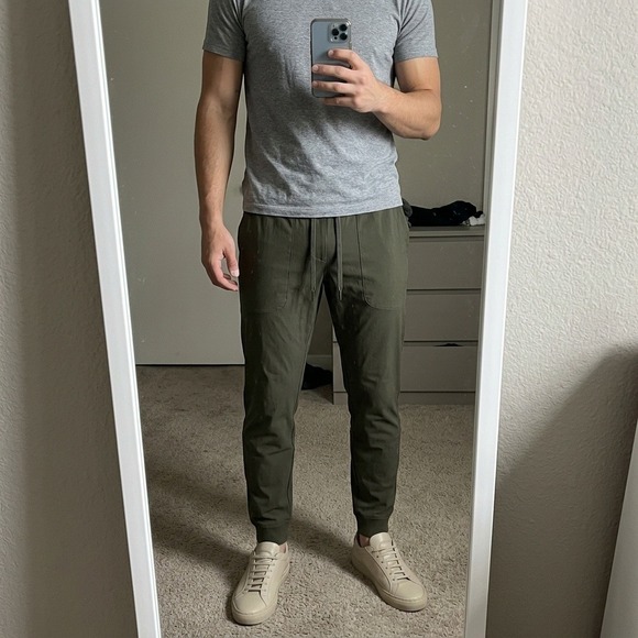 Lululemon Other - Lululemon ABC Warpstreme Joggers Mens Small Green Drawstring Tapered Athleisure